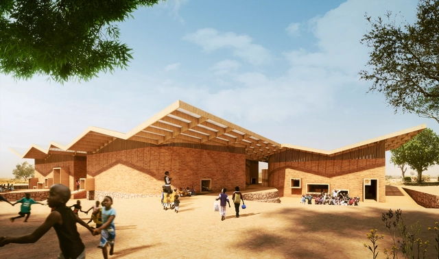 Francis Kéré diseña campus educacional para la Fundación Mama Sarah Obama en Kenia - Escuela Primaria