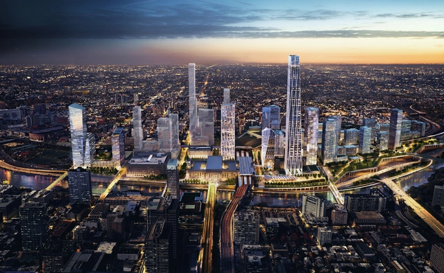 SOM Reveals Plans for New Urban District Around Philadelphia's 30th Street Station  - Featured Image