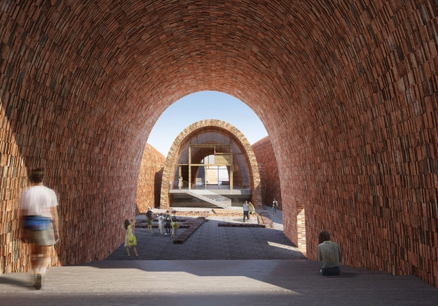 Studio Pei-Zhu diseña un museo abovedado inspirándose en antiguos hornos de cerámica - Imagen Principal