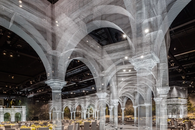 Wire Mesh Installation Features Architectural Fragments Constructed At 1:1 - Featured Image