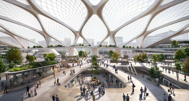 UNStudio Shares Vision for Tessellated Hyperloop Station - Featured Image