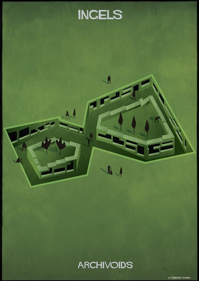 Archivoids 系列插画，描绘看不见的建筑体量 - 主图