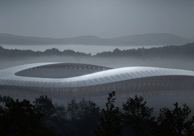 Estadio de madera de Zaha Hadid Architects en Ingleterra ya tiene permiso de construcción - Imagen Principal