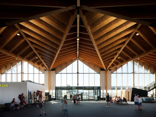 Terminal do Aeroporto de Nelson / Studio Pacific Architecture - Fotografia de Interiores, Aeroporto, Viga