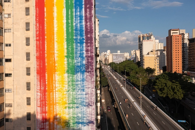 Estudio Guto Requena e Facebook criam mural urbano para celebrar orgulho LGBTQIA+  - Imagem de Destaque