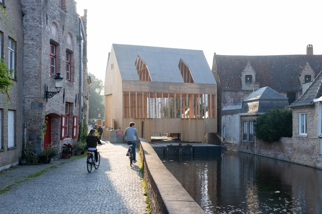 Brugge Diptych Pavilion / PARA - Exterior Photography, Pavilion