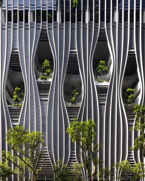 Diseñada por BIG-Bjarke Ingels Group y CRA-Carlo Ratti Associati, CapitaSpring Tower abre en Singapur - Imagen Principal