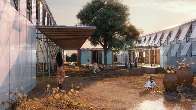 A School for Girls in India and a Vertical Community Farm in the US: 10 Unbuilt Socially Engaged Projects Submitted to ArchDaily - Featured Image
