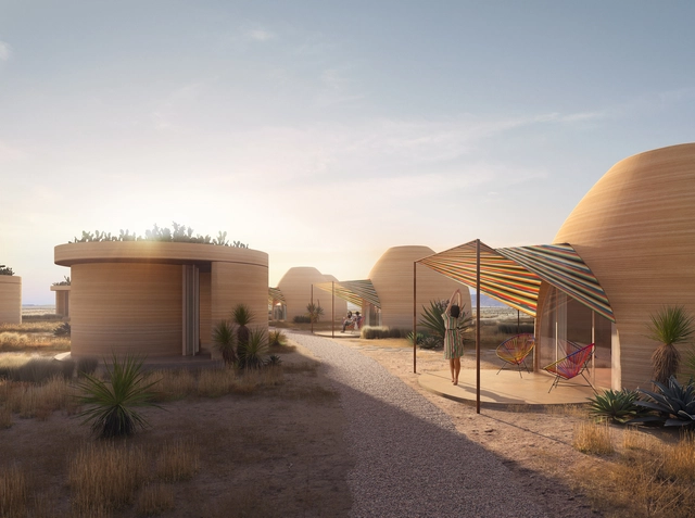 ICON e BIG divulgam projeto de hotel impresso em 3D no Texas - Imagem de Destaque
