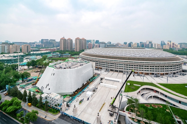 Así avanza la construcción de la Sala de conciertos de China diseñada por MAD Architects - Imagen Principal