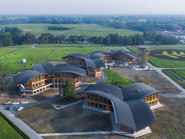 Green Seedling Project in Tianfu Agricultural Expo Garden / CSWADI - Exterior Photography, Cultural Architecture, Facade