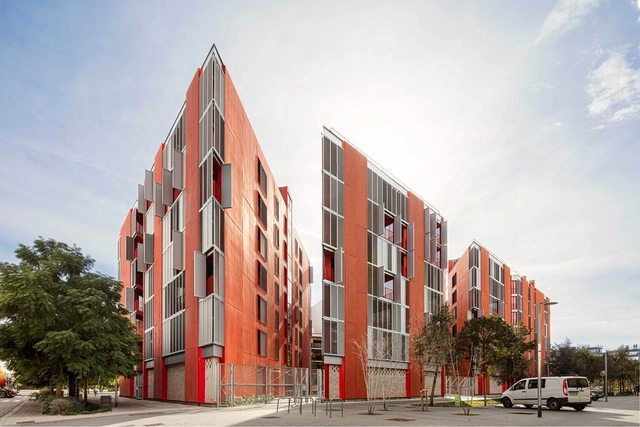72 Social Housing Units at the Marina del Prat Vermell / MIAS Architects + Coll-Leclerc Arquitectos - Exterior Photography, Social Housing, Facade