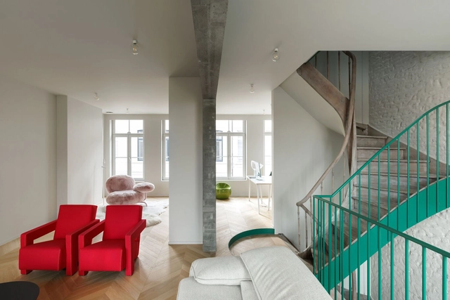 House WBVD / BASIL architecture - Interior Photography, Houses, Stairs, Lighting, Chair